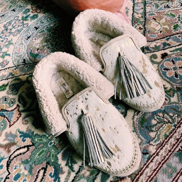 Llani Gilded Calf Moccasins - Picture 2 of 10